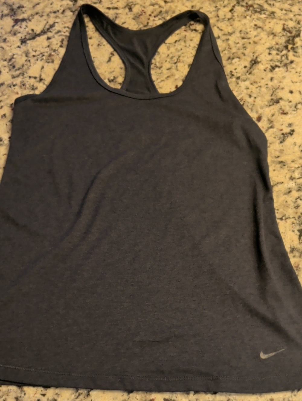 Nike Dri Fit Women's Charcoal Racerback Tank Top